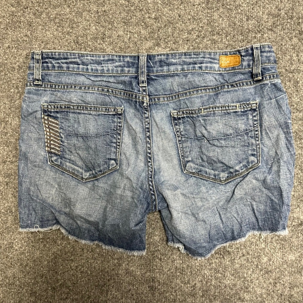 Paige Shorts Womens Size 29 Blue Jimmy Jimmy Denim Cut Off Raw Hem Made in USA